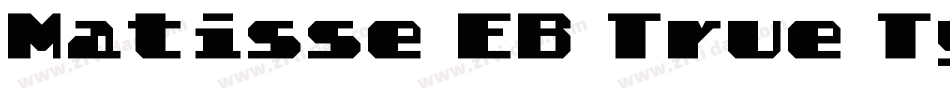 Matisse EB True Type字体转换